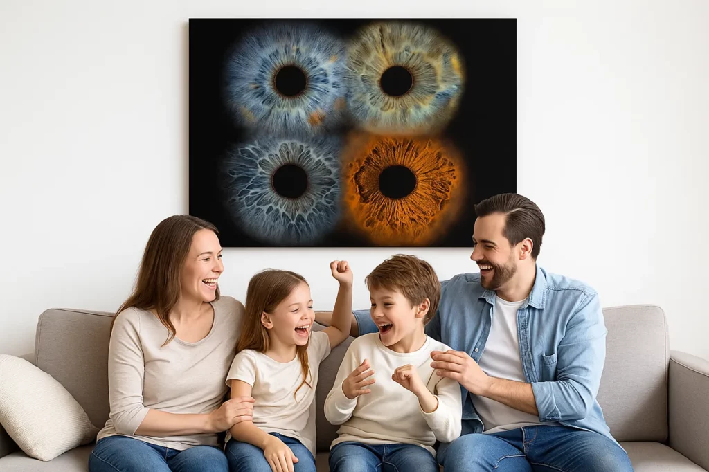 iris-fotografie-familie-mit-bild-an-der-wand-2 er region augsburg