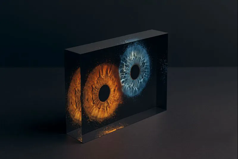 Acrylglas Block Iris